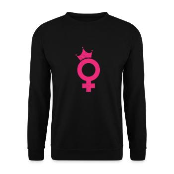 Feminist in training Funny gift idea - Unisex Sweatshirt - black - Front - Alina (178cm) & Michal (187cm)