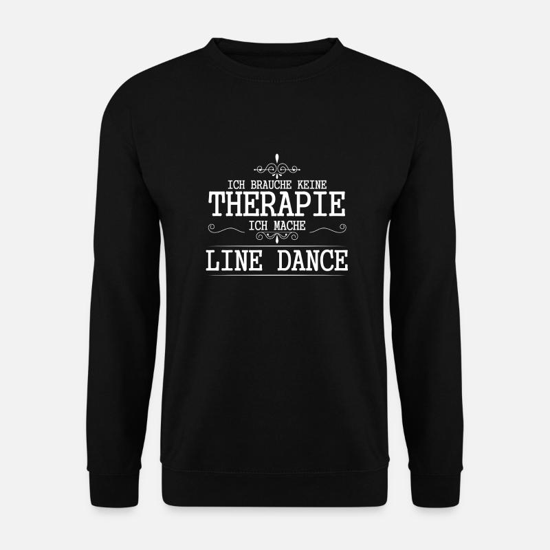 Ich mach Line Dance Linedancing Geschenk - Unisex Pullover - Schwarz