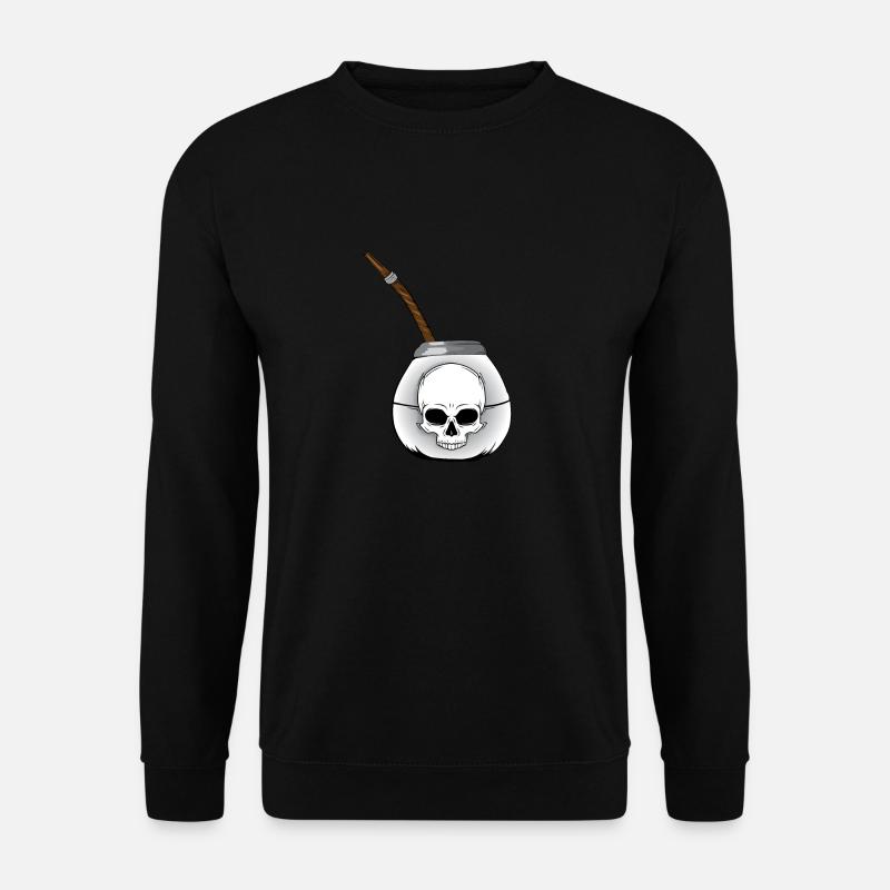 Crâne sur compagnon - Sweat-shirt Unisexe - noir