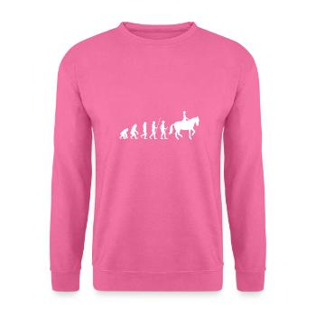 Reiter Reitsport Evolution Geschenk - Unisex Pullover - Pink - Vorne