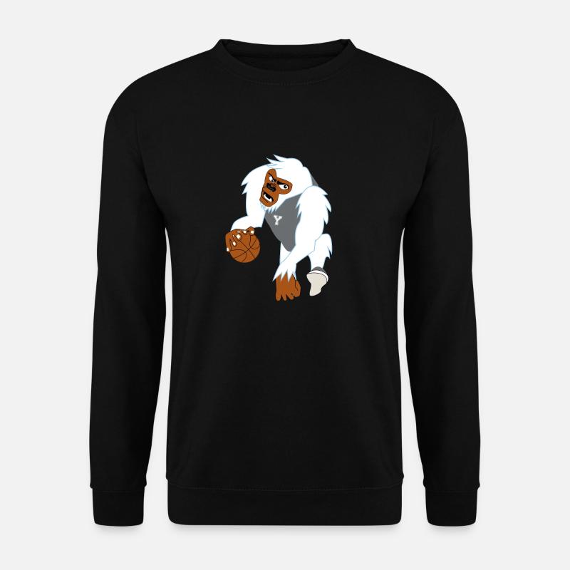 white gorilla - Unisex Sweatshirt - black