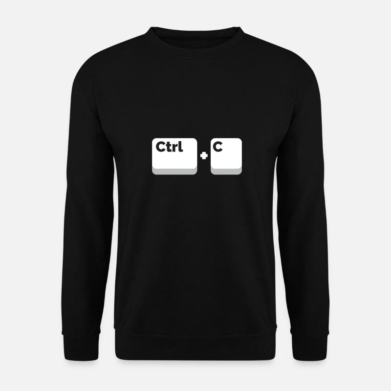 Coppie Ctrl + C gemelli regalo padre e figlio - Felpa unisex - nero