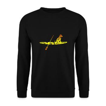 Idée de cadeau de tatouage tribal maori chien SUP - Sweat-shirt Unisexe - noir - Devant - Alina (178cm) & Michal (187cm)