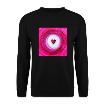 Force cardiaque - Sweat-shirt Unisexe - noir - Devant - Alina (178cm) & Michal (187cm)