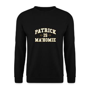 Patrick Is Mahomie - Unisex Sweatshirt - black - Front - Alina (178cm) & Michal (187cm)
