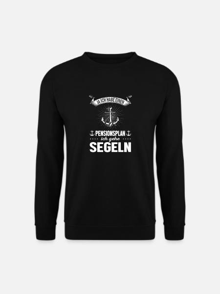 Pension Rente Segeln - Unisex Pullover - Schwarz