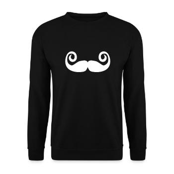 Mustace - Unisex Sweatshirt - black - Front - Alina (178cm) & Michal (187cm)