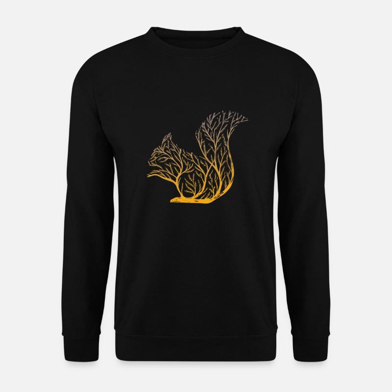 Squirrel from a tree - Unisex Sweatshirt - black