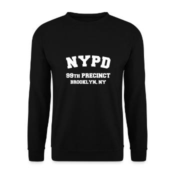 Nypd Brooklyn nine nine B99 - Unisex Sweatshirt - black - Front - Alina (178cm) & Michal (187cm)