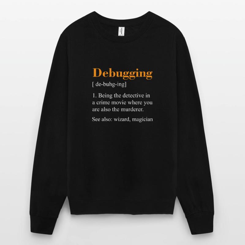 Debugging see also wizard magician gift nerd Unisex Sweatshirt