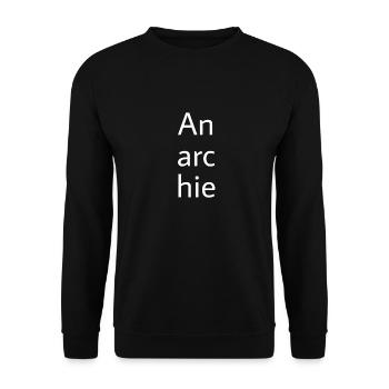 Anarchie - Unisex Pullover - Schwarz - Vorne - Alina (178cm) & Michal (187cm)