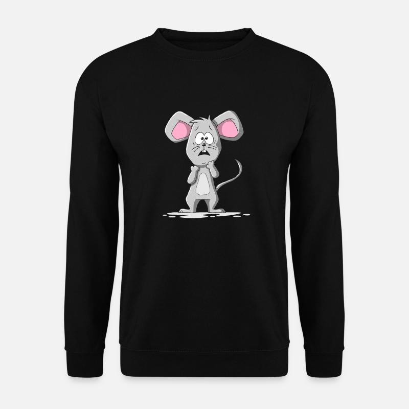 Ängstliche Maus - Unisex Pullover - Schwarz