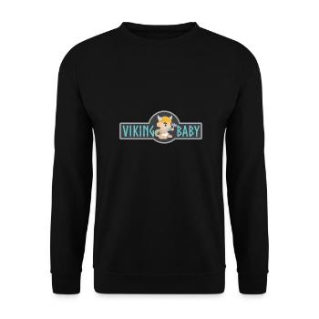 Viking Bébé Sucer Viking Idée cadeau - Sweat-shirt Unisexe - noir - Devant - Alina (178cm) & Michal (187cm)