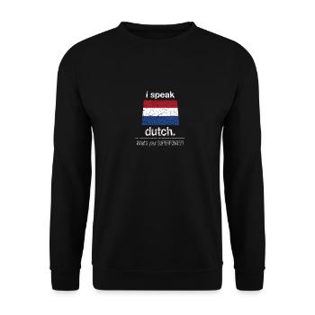 Holland Netherlands Dutch Dutch - Unisex Sweatshirt - black - Front - Alina (178cm) & Michal (187cm)