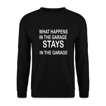 Séjours dans le garage - Sweat-shirt Unisexe - noir - Devant - Alina (178cm) & Michal (187cm)