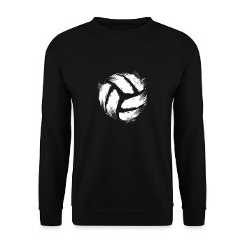 Volleyball games | Team Volleyball Coach Gift - Unisex Sweatshirt - black - Front - Alina (178cm) & Michal (187cm)
