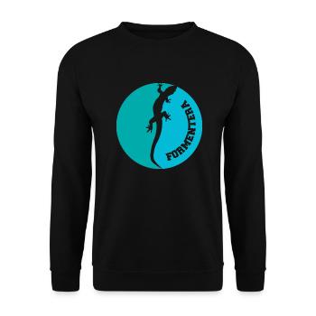 Lézard Formentera - Sweat-shirt Unisexe - noir - Devant - Alina (178cm) & Michal (187cm)