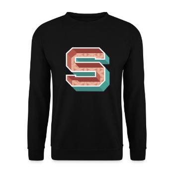 S - Unisex Pullover - Schwarz - Vorne - Alina (178cm) & Michal (187cm)