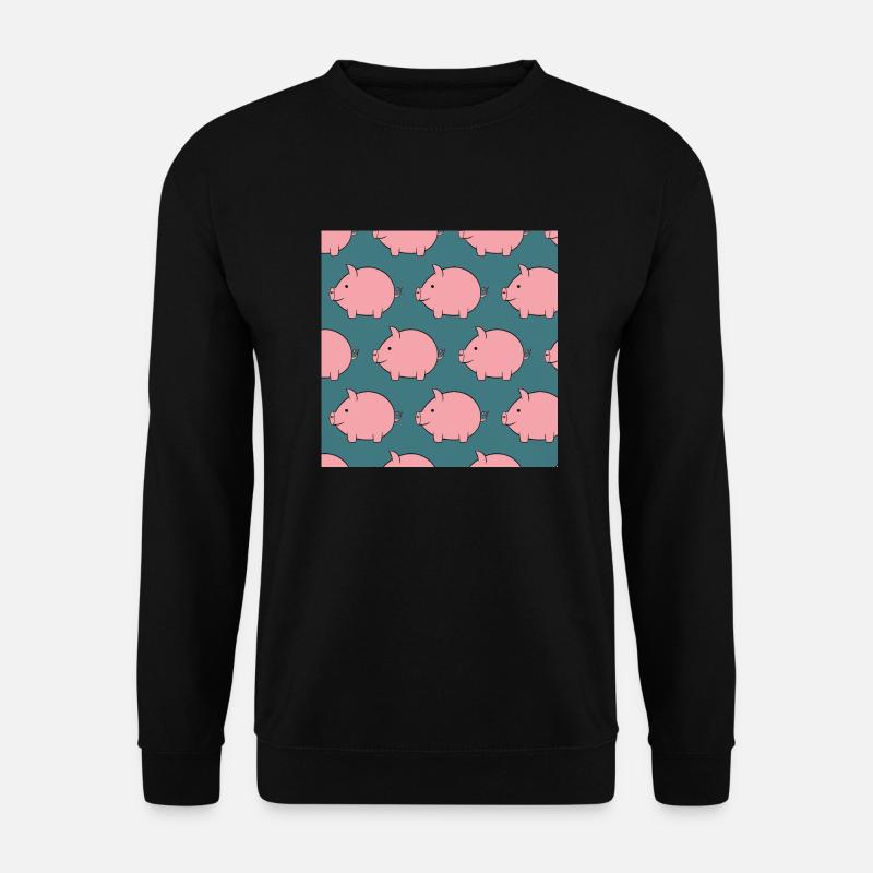 Schweinchen - Unisex Pullover - Schwarz