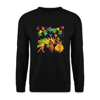 Soirée Samba - Brésil - Sweat-shirt Unisexe - noir - Devant - Alina (178cm) & Michal (187cm)