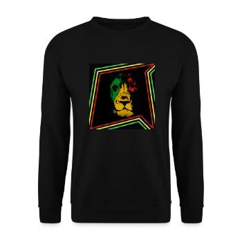 Lion of Zion - Unisex Pullover - Schwarz - Vorne - Alina (178cm) & Michal (187cm)