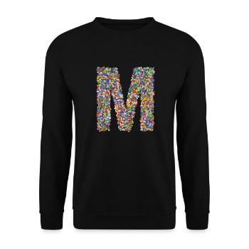 M - Unisex Pullover - Schwarz - Vorne - Alina (178cm) & Michal (187cm)