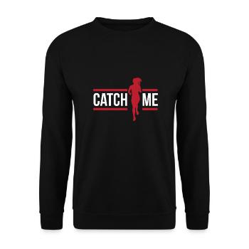 Jogger Catch Me Jogger Idée cadeau drôle - Sweat-shirt Unisexe - noir - Devant - Alina (178cm) & Michal (187cm)
