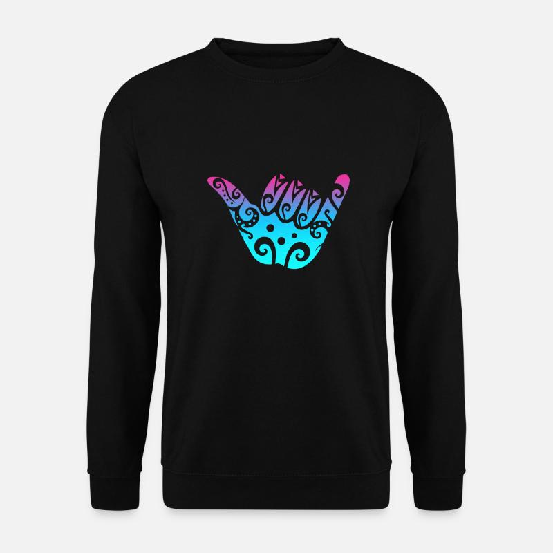 Maori Shaka Sign Tribal Tattoo-Geschenkidee - Unisex Pullover - Schwarz