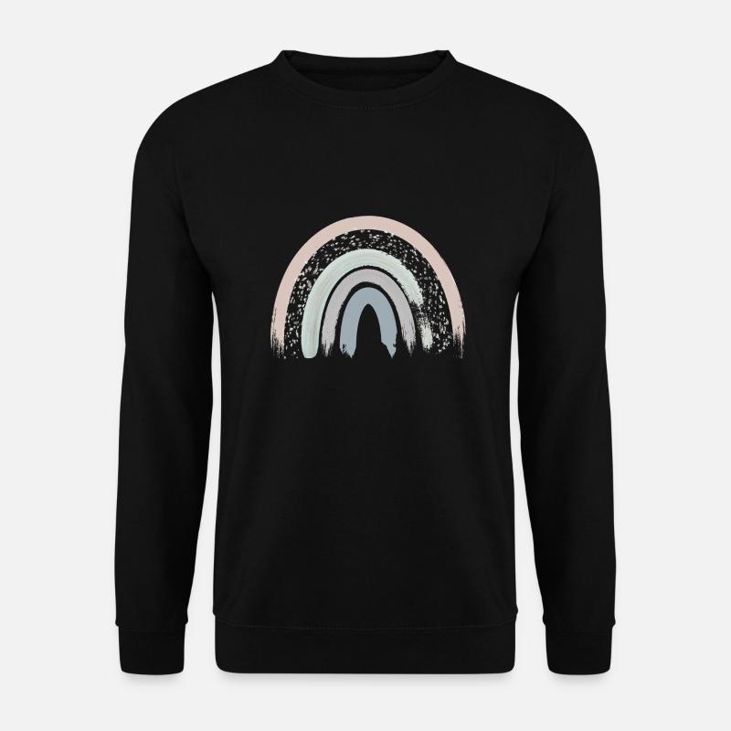 Regenbogen Boho Rainbow Baby Mädchen - Unisex Pullover - Schwarz