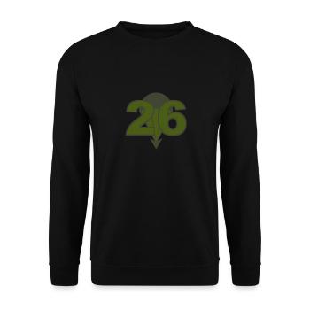 FschJgRgt 26 - Unisex Sweatshirt - black - Front - Alina (178cm) & Michal (187cm)