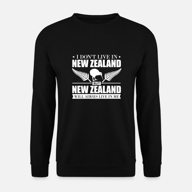 I don't live in New Zealand But... Geschenkidee - Unisex Pullover - Schwarz