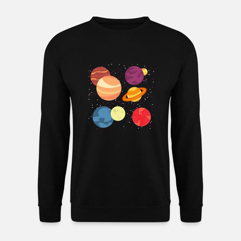 Planets and Stars - Unisex Pullover - Schwarz