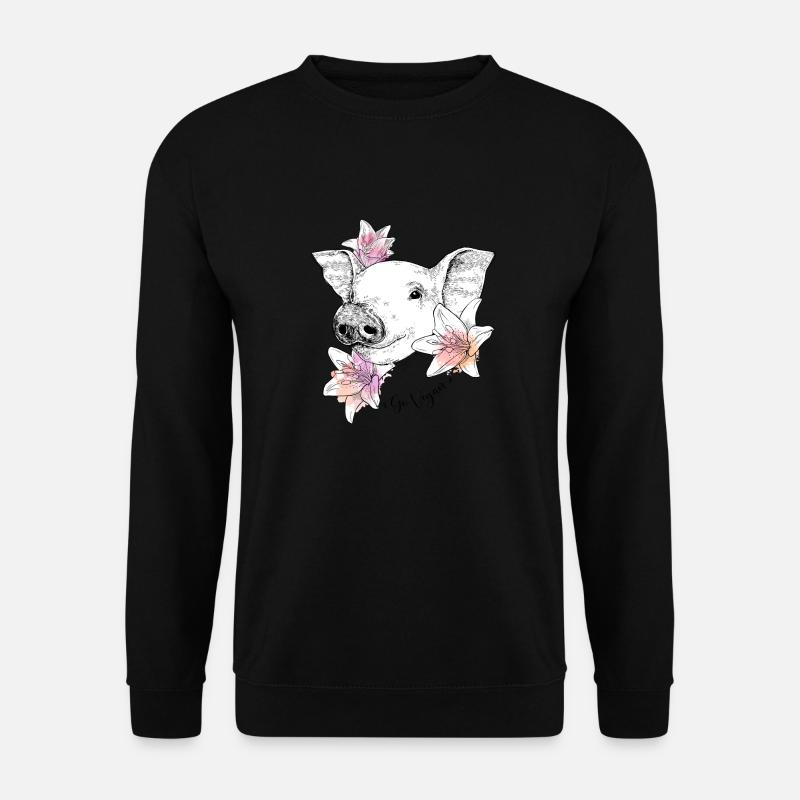 Go Vegan - Unisex Pullover - Schwarz