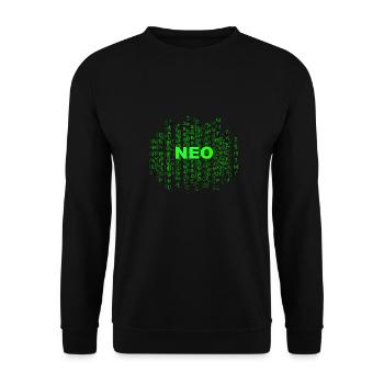 Neo code - Unisex Sweatshirt - black - Front - Alina (178cm) & Michal (187cm)