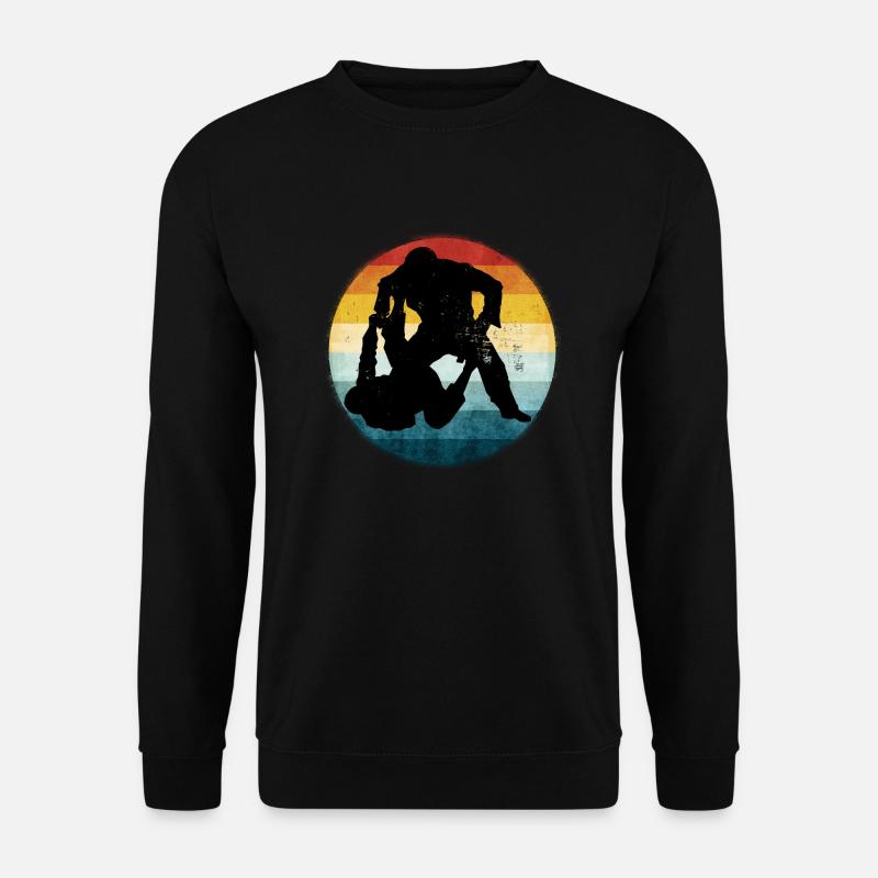 Retro Brazilian Jiu-Jitsu - Unisex Pullover - Schwarz