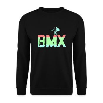 bmx - Unisex Sweatshirt - black - Front - Alina (178cm) & Michal (187cm)