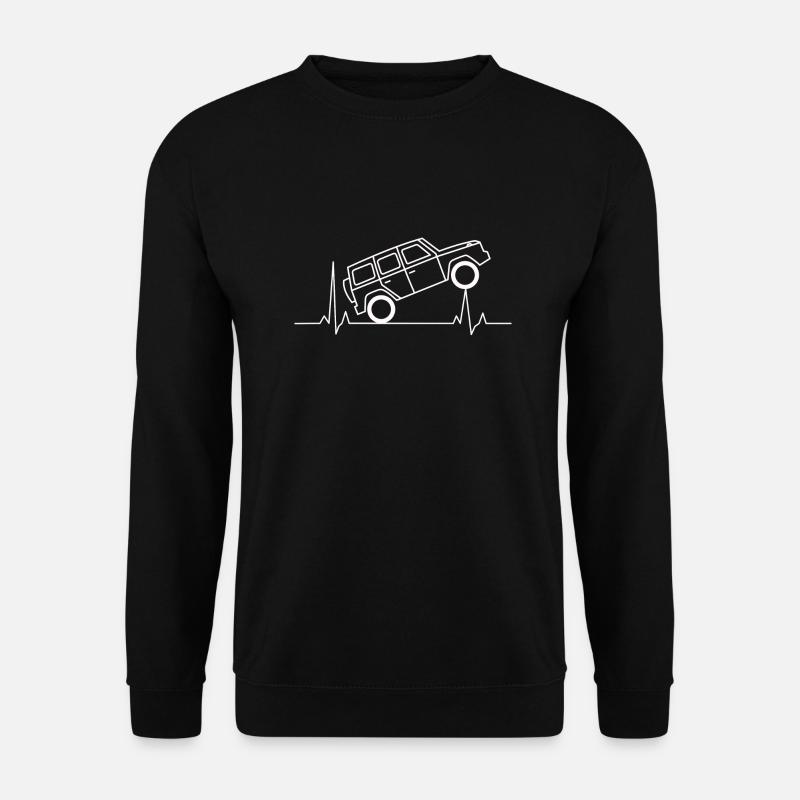 G-Klasse EKG Herzschlag Offrad - Unisex Pullover - Schwarz