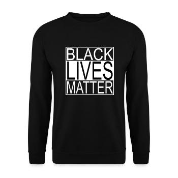 T-shirt Black Lives Matter - Sweat-shirt Unisexe - noir - Devant - Alina (178cm) & Michal (187cm)