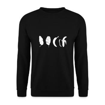 Banana Line - Unisex Sweatshirt - black - Front - Alina (178cm) & Michal (187cm)
