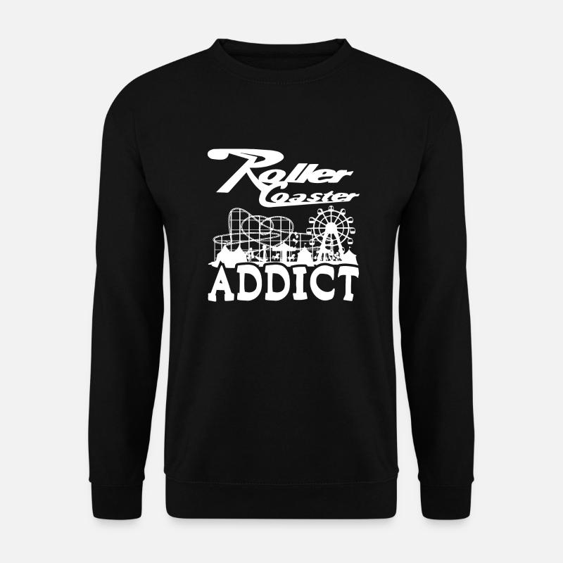 Roller Coaster Addict - Unisex Pullover - Schwarz