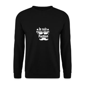 Je suis le beau-père fection Idée cadeau beau papa - Sweat-shirt Unisexe - noir - Devant - Alina (178cm) & Michal (187cm)