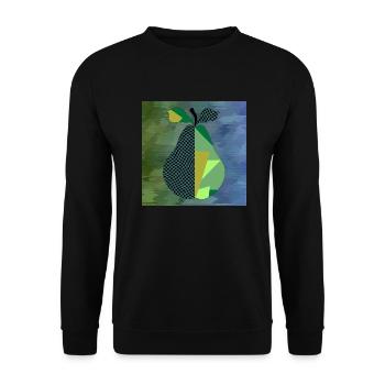 Poire - Sweat-shirt Unisexe - noir - Devant - Alina (178cm) & Michal (187cm)