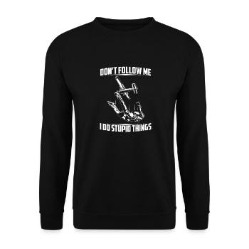 Skydiving | Parachute Skydiver Skydive Cadeaux - Sweat-shirt Unisexe - noir - Devant - Alina (178cm) & Michal (187cm)