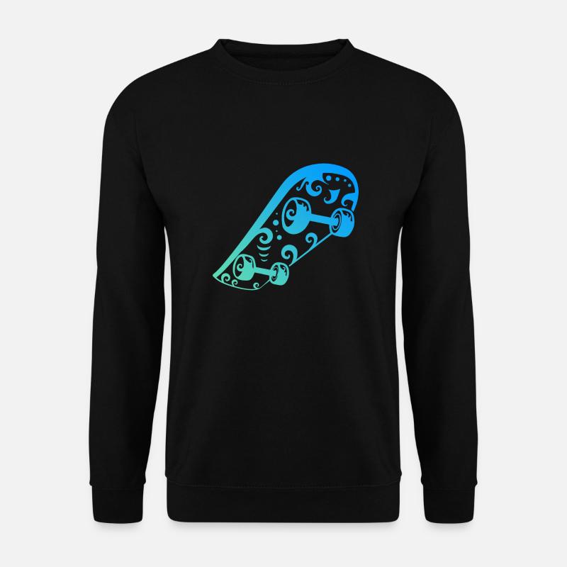 Maori Skateboard Liebhaber Tribal Tattoo Geschenk - Unisex Pullover - Schwarz
