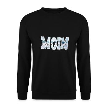 Moin Meer - Unisex Pullover - Schwarz - Vorne - Alina (178cm) & Michal (187cm)