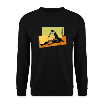 Matterhorn - Unisex Sweatshirt - black - Front - Alina (178cm) & Michal (187cm)