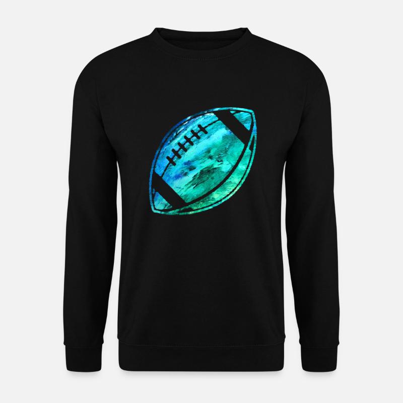 Gemalter American Football - Unisex Pullover - Schwarz