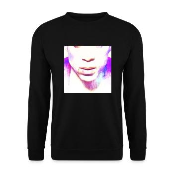Mouthguard for P-rince fans | Purple Hero Mask - Unisex Sweatshirt - black - Front - Alina (178cm) & Michal (187cm)