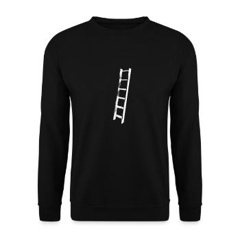 Ladder white and classic beautiful - Unisex Sweatshirt - black - Front - Alina (178cm) & Michal (187cm)