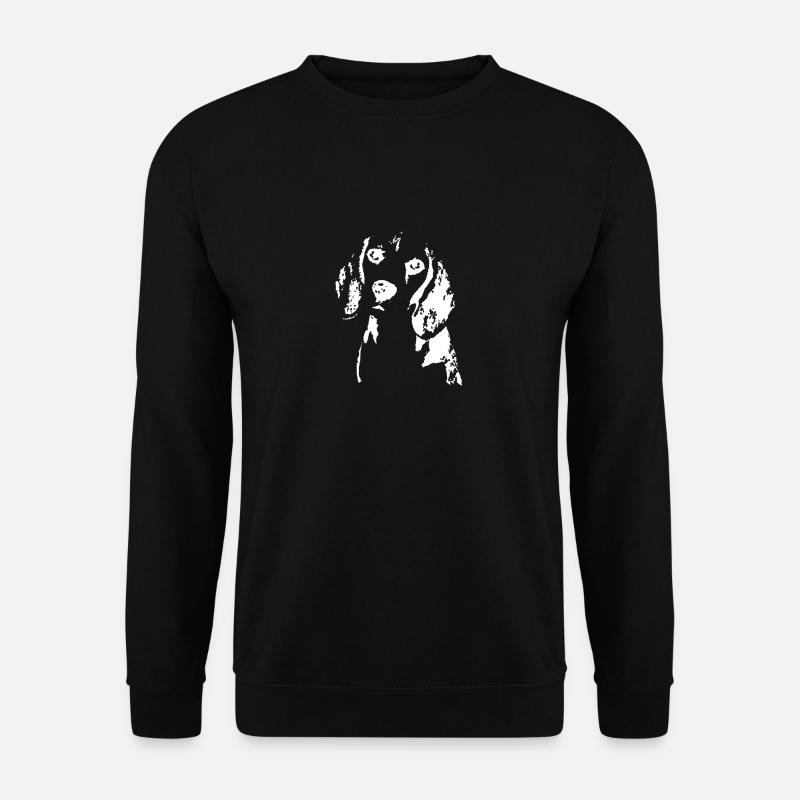 Beagle-Schablone - Unisex Pullover - Schwarz